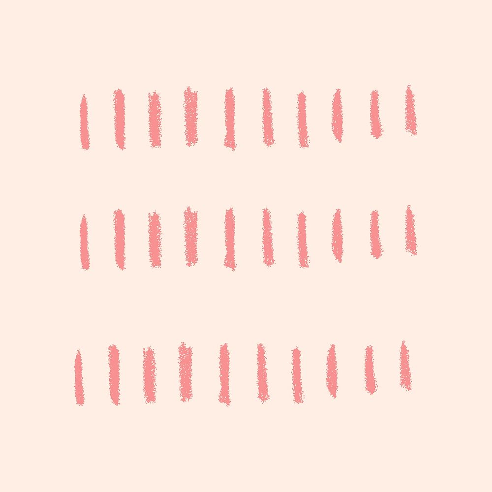 Streak crayon clipart, pink simple design
