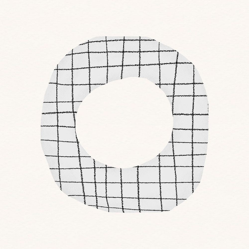 Circle clipart, black grid design psd