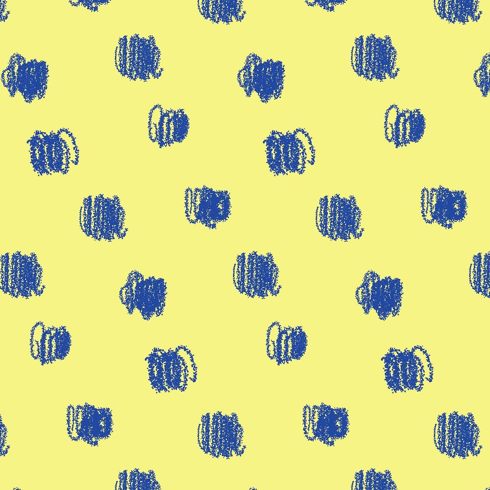 Crayon scribble pattern, cute background psd