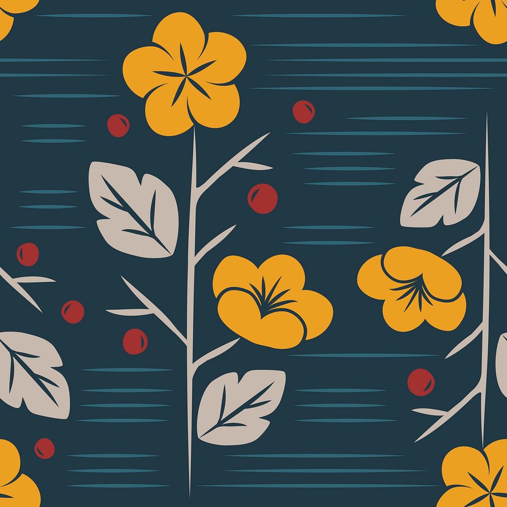 Vector of seamless floral pattern 