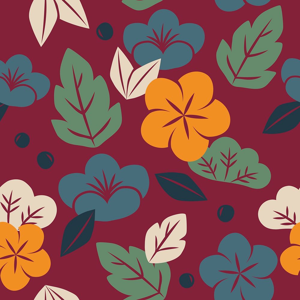 Vector of seamless floral pattern 