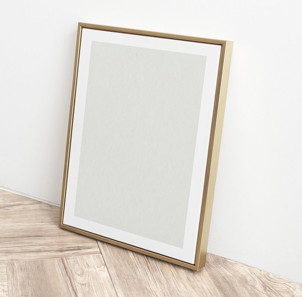 Blank picture frame, home decor with design space