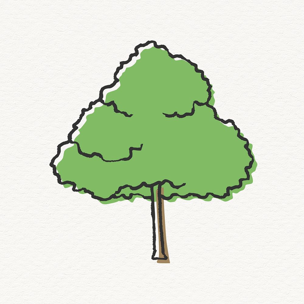 Ash tree illustration, nature design