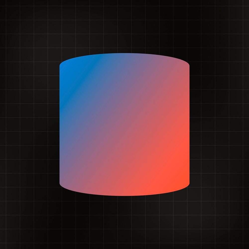 Gradient color square element, simple shape design vector