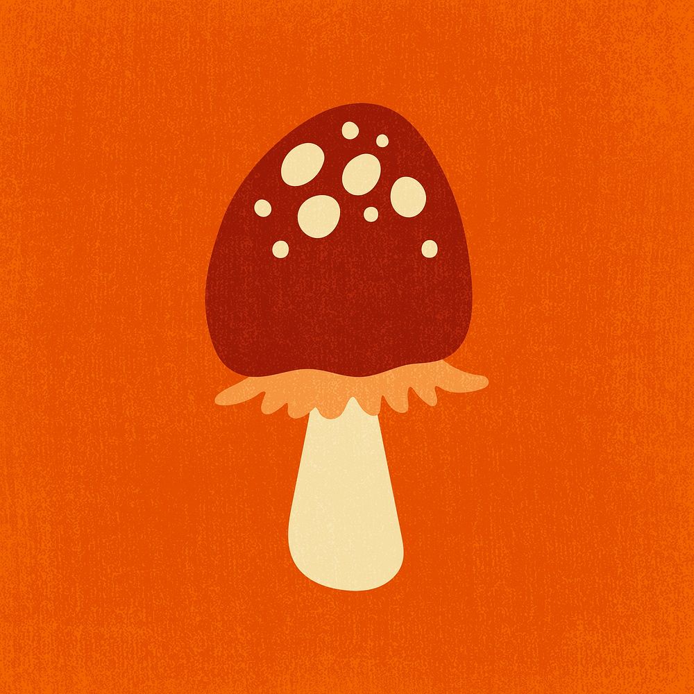 Cute mushroom clipart, aesthetic nature | Free Photo - rawpixel