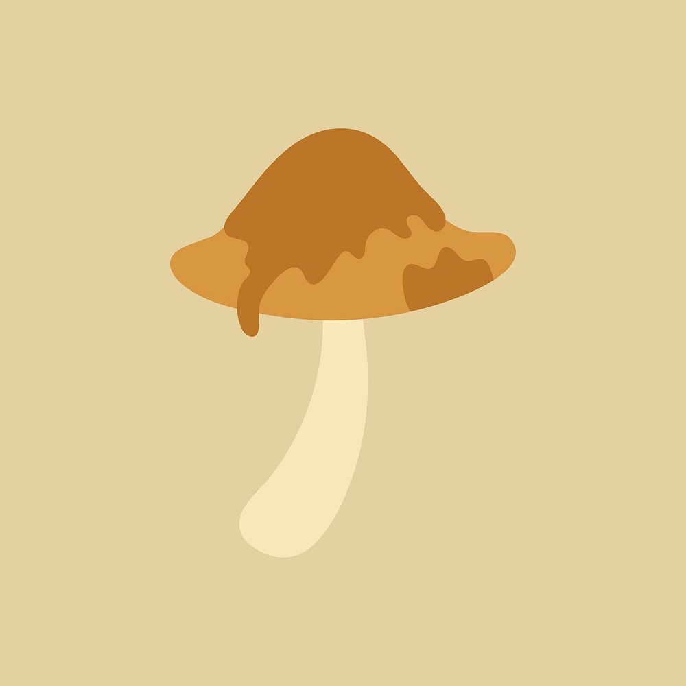 Mushroom clipart, aesthetic nature cartoon Premium Vector rawpixel