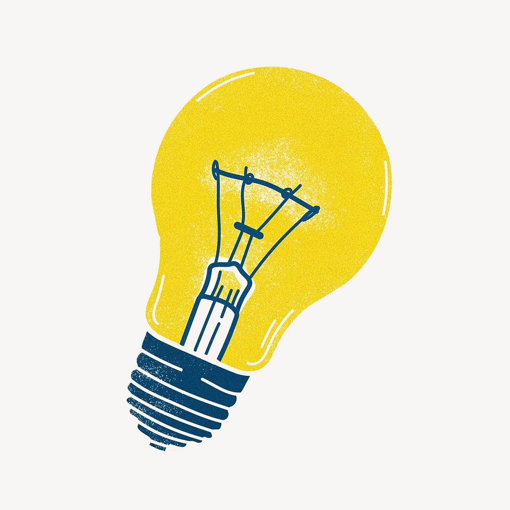 Light bulb illustration, creative ideas  design