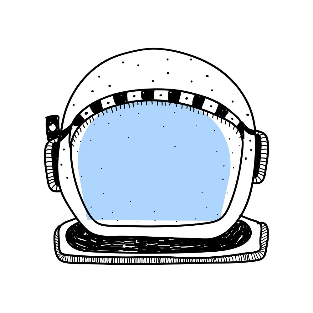 Doodle of diving helmet