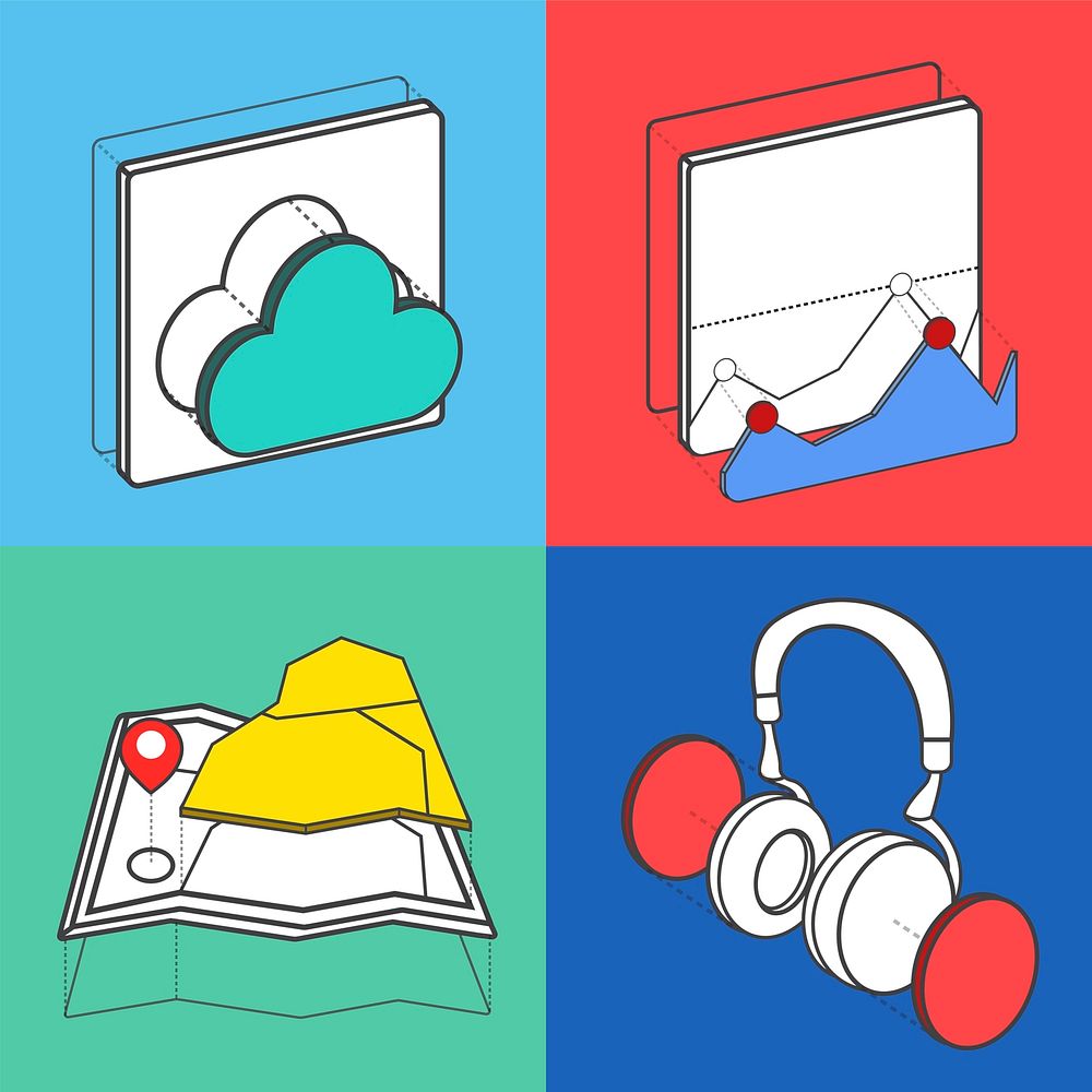 Set of illustration icons
