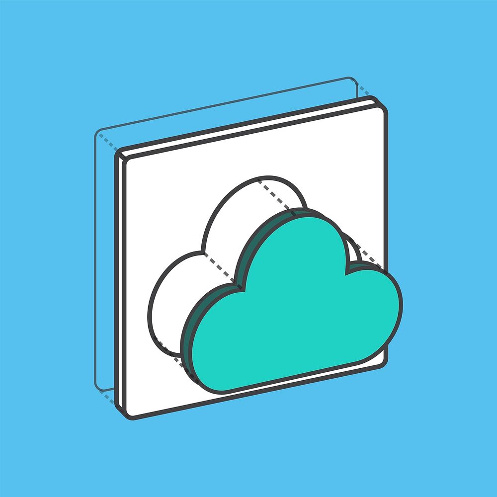 Cloud computing storage digital data connection