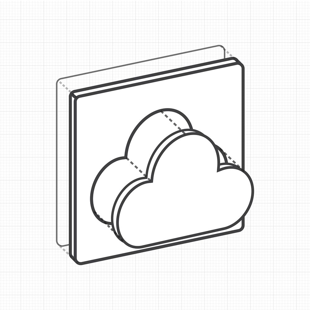 Cloud computing storage digital data connection