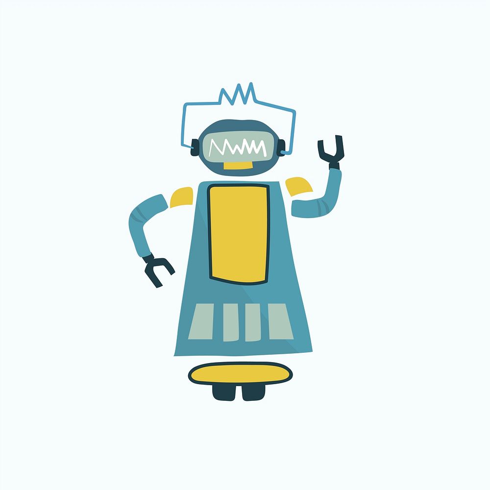 Illustration of robot vector graphic