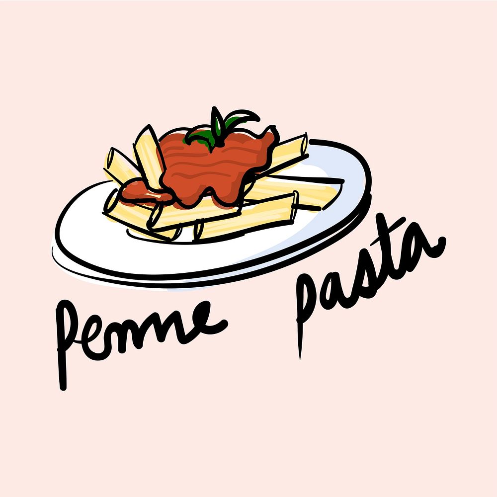 pasta illustration