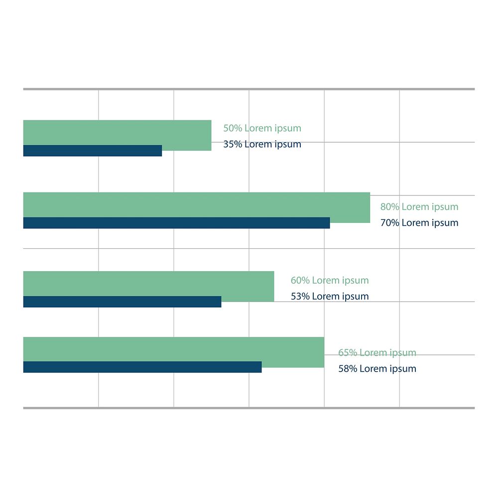 Business graph infographic