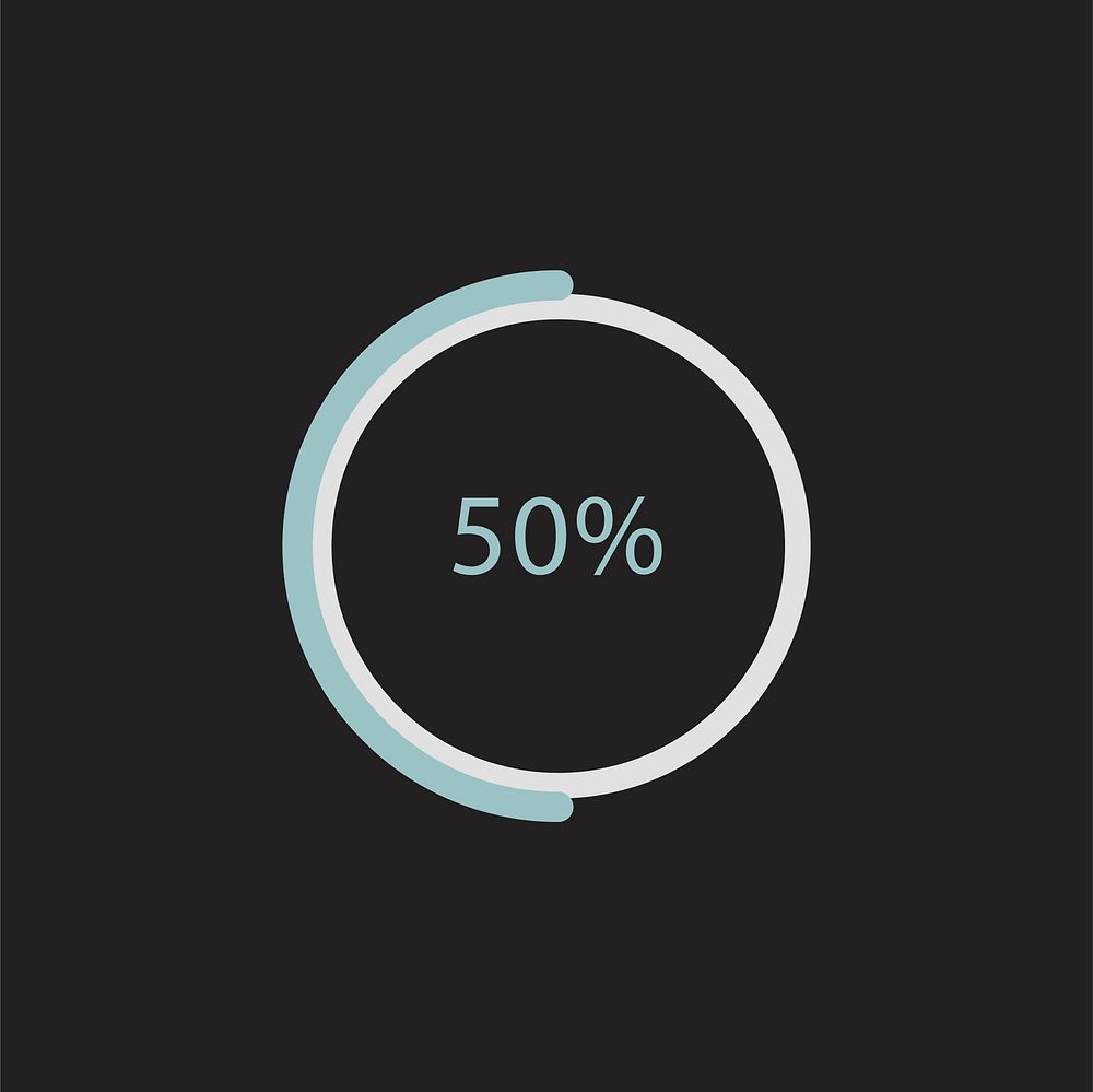 Illustration of a percentage gauge