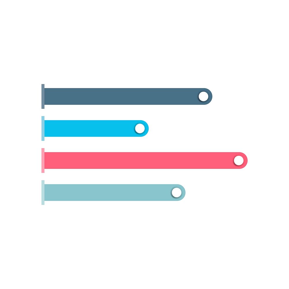 Bar chart statistics diagram vector