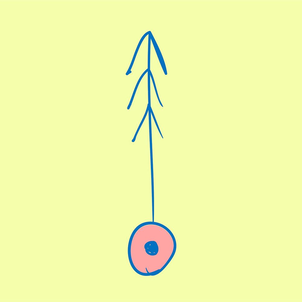 Illustration of arrow doodle
