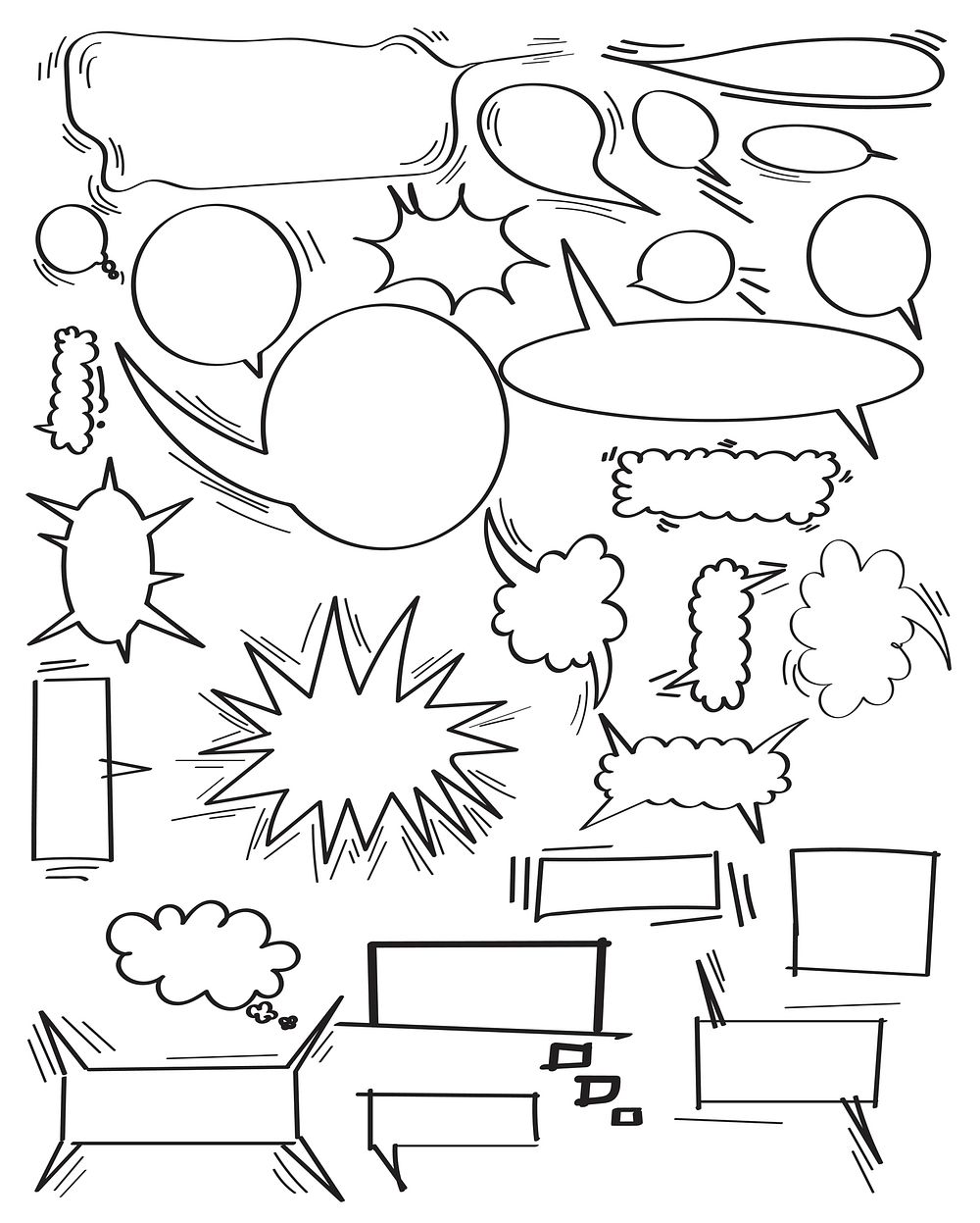 Vector of speech bubbles collection