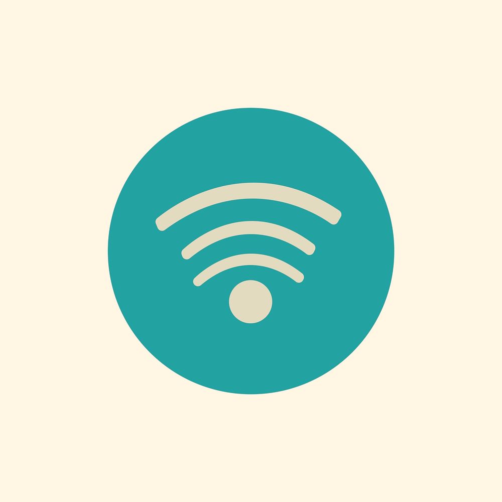 Illustration of wi-fi signal vector