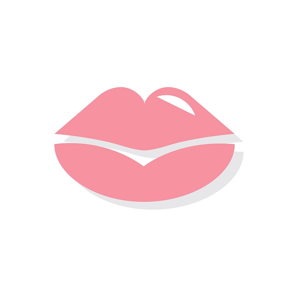 Kissing lips Valentines day icon