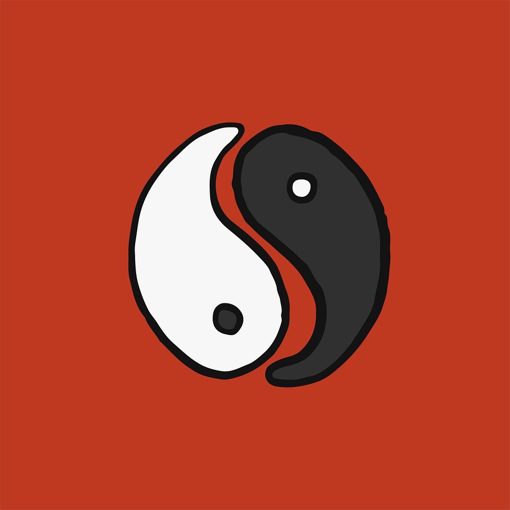 Taijitu, Yin and yang symbol illustration