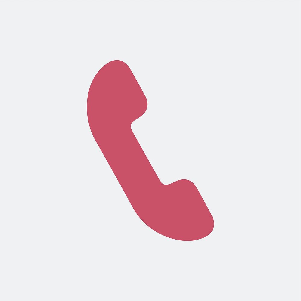 Isolated phone icon on white background