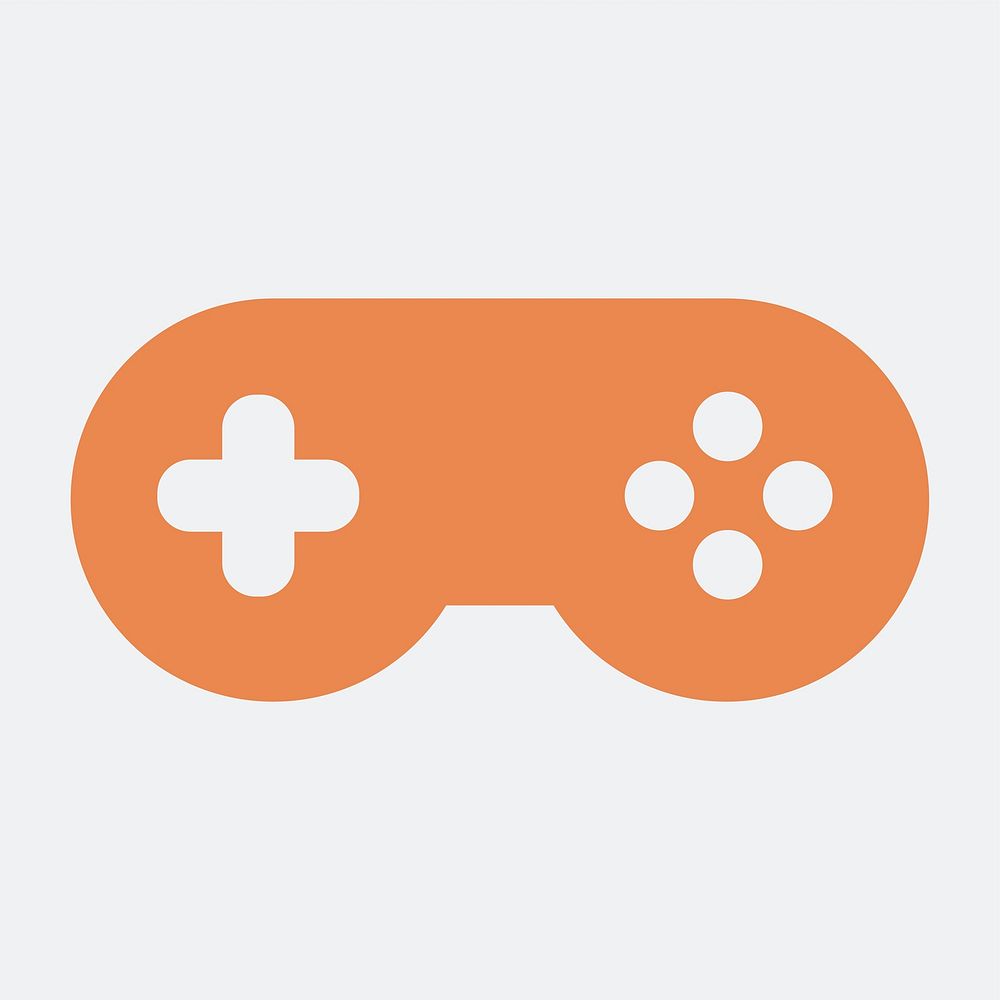 Game controller icon isolated on background