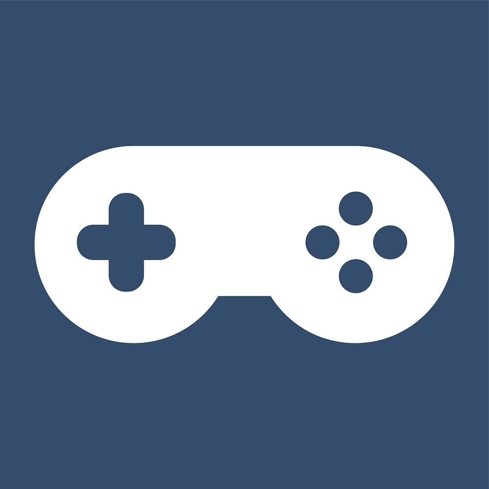 Game controller icon isolated on background