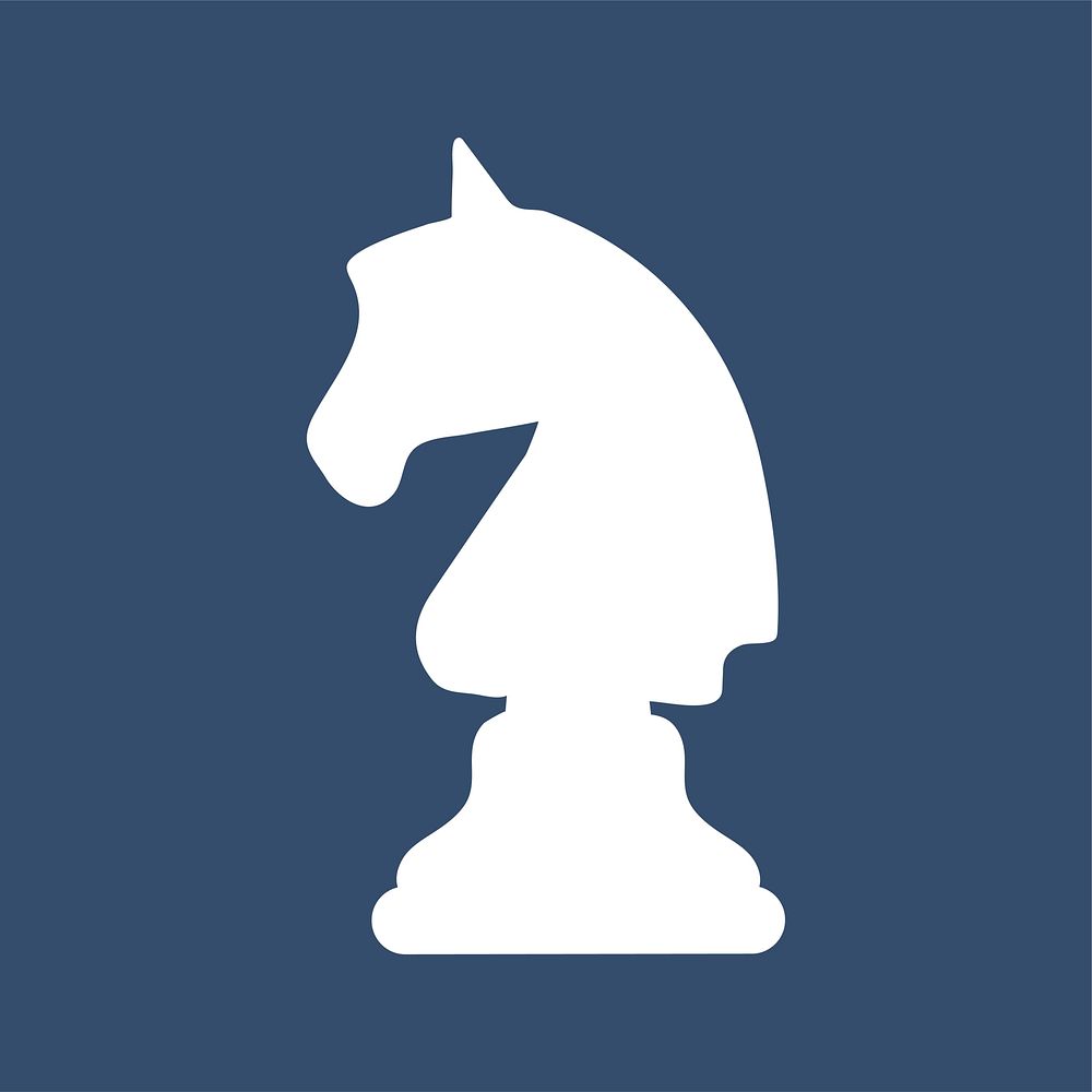 Knight horse chess piece icon