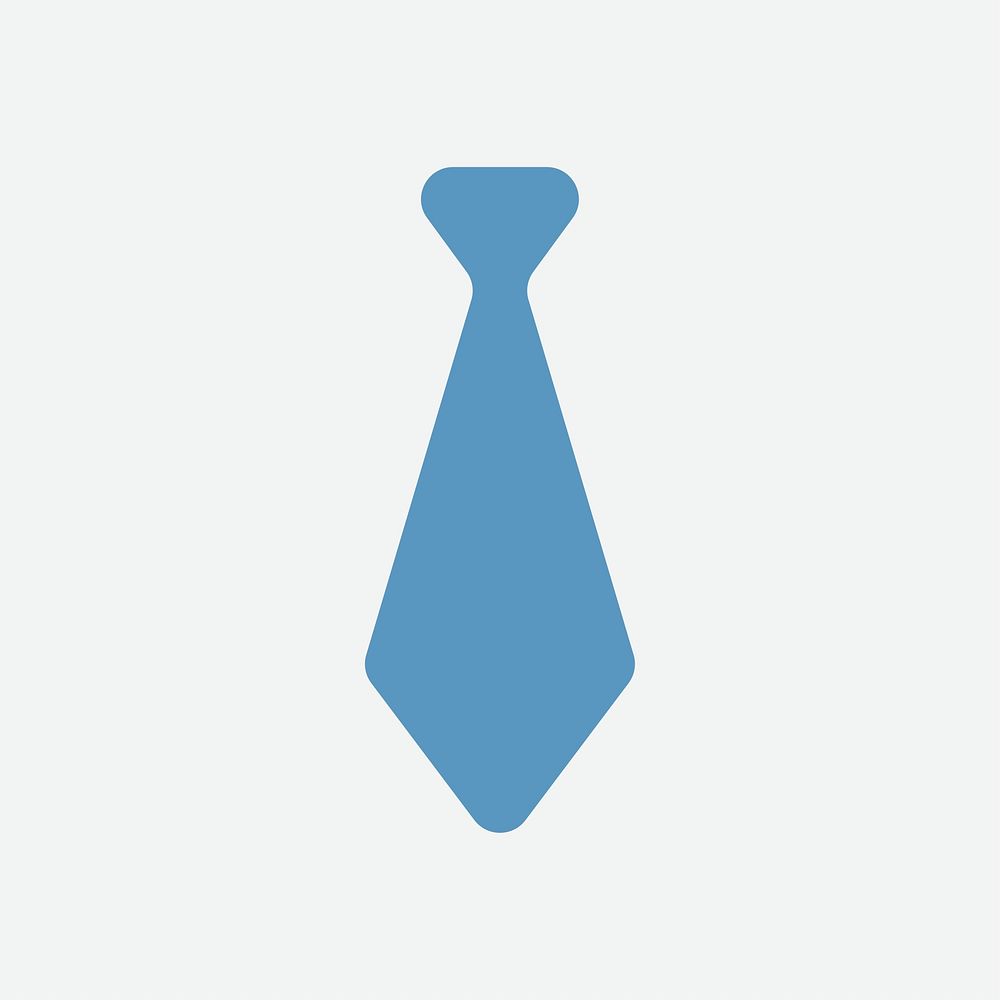 Isolated necktie symbol on background