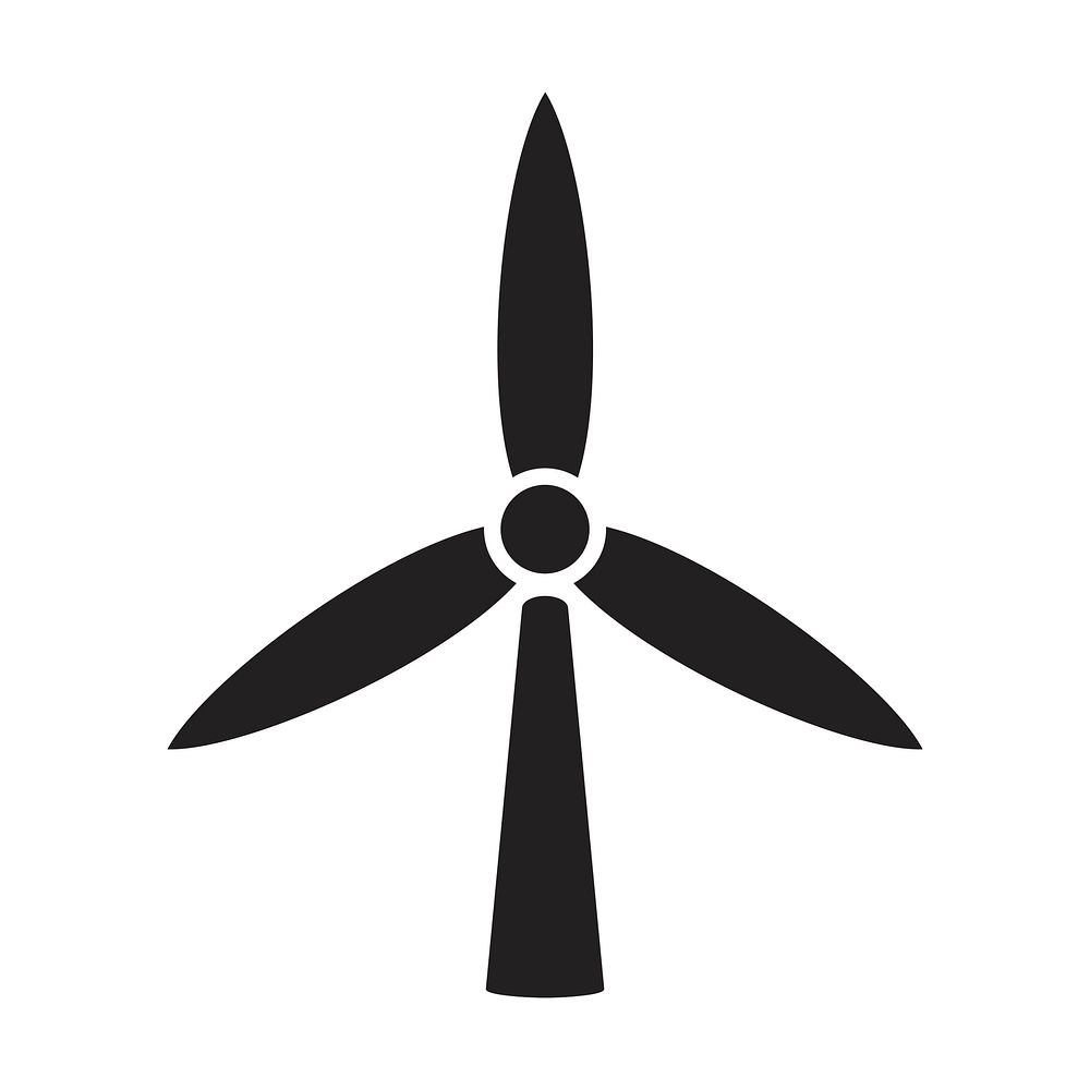 Windmill icon isolated on background