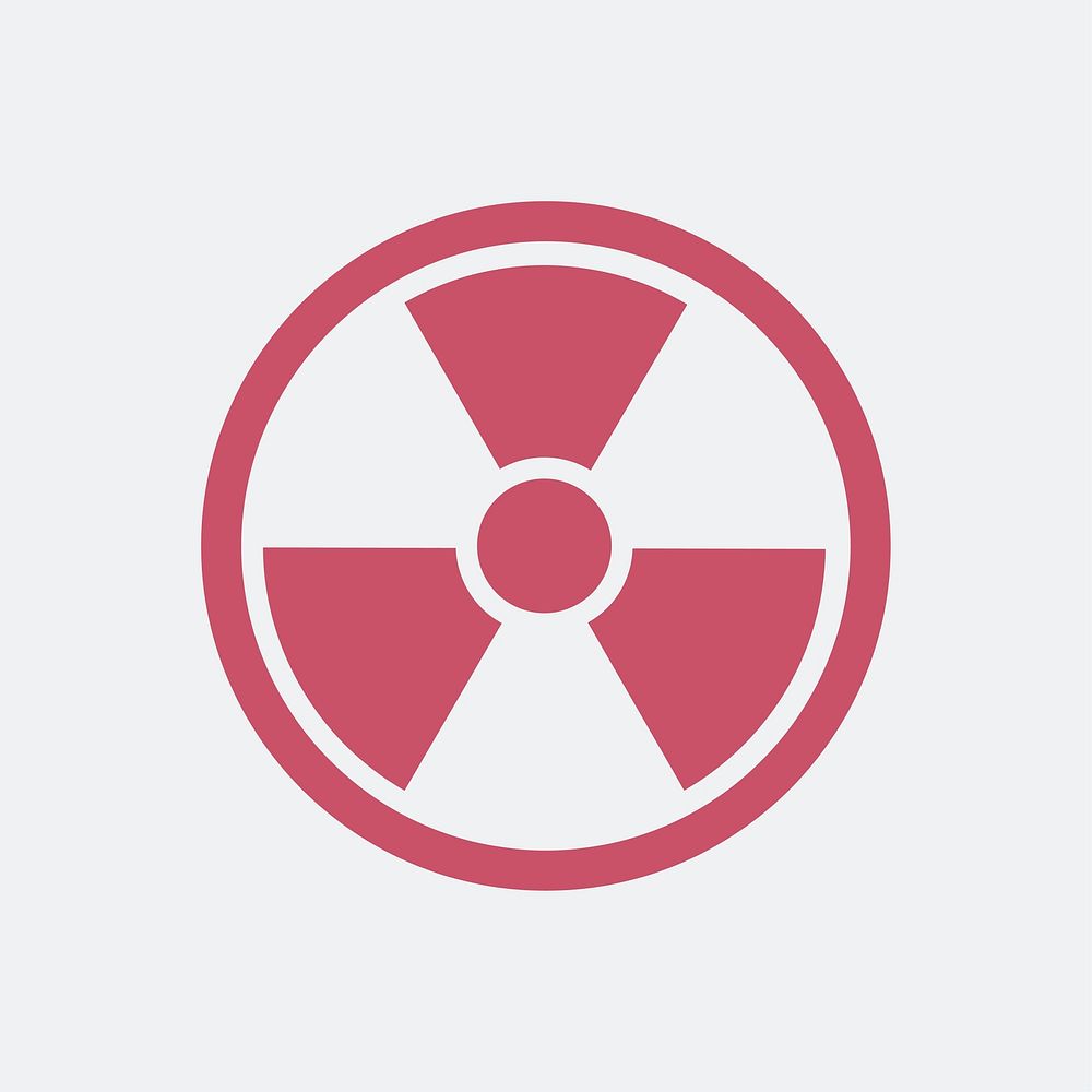 Radiation icon isolated on white background