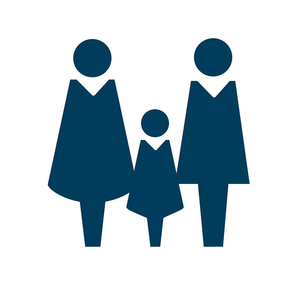 Family character icon pictogram illustration