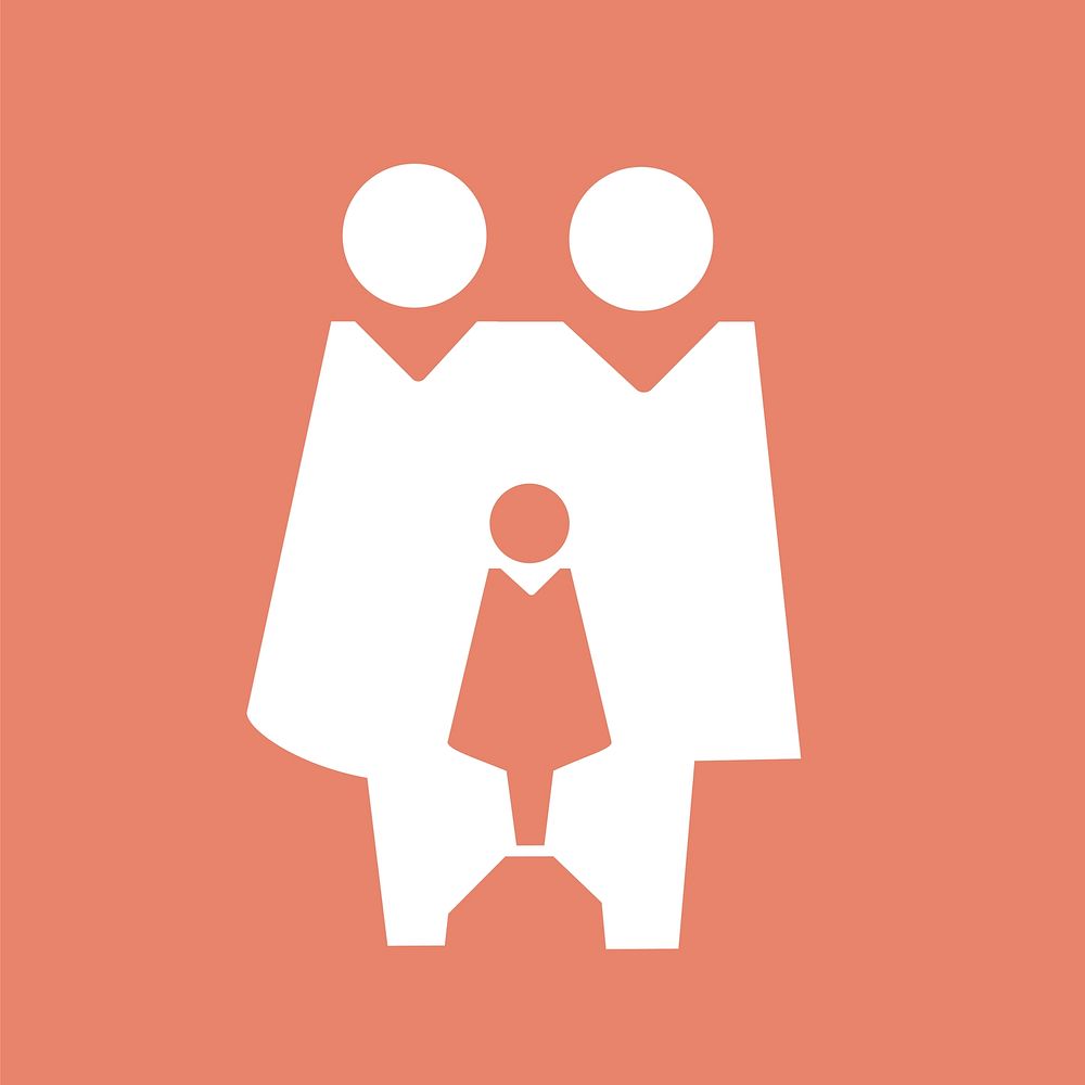 Family character icon pictogram illustration