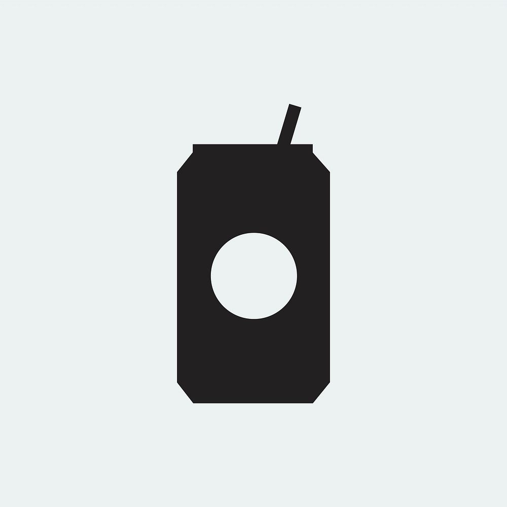 Can of soda drink icon illustration