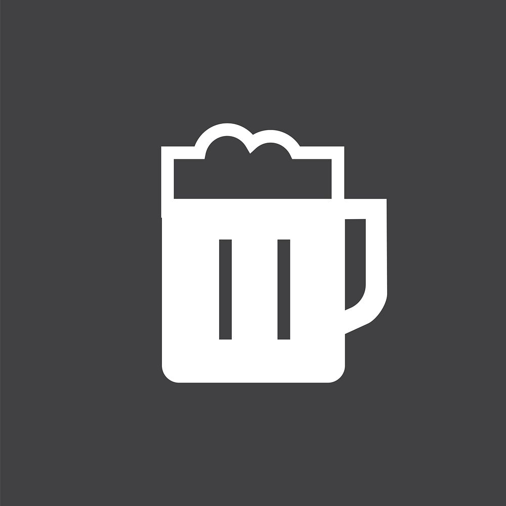 Pint of beer graphic illustration