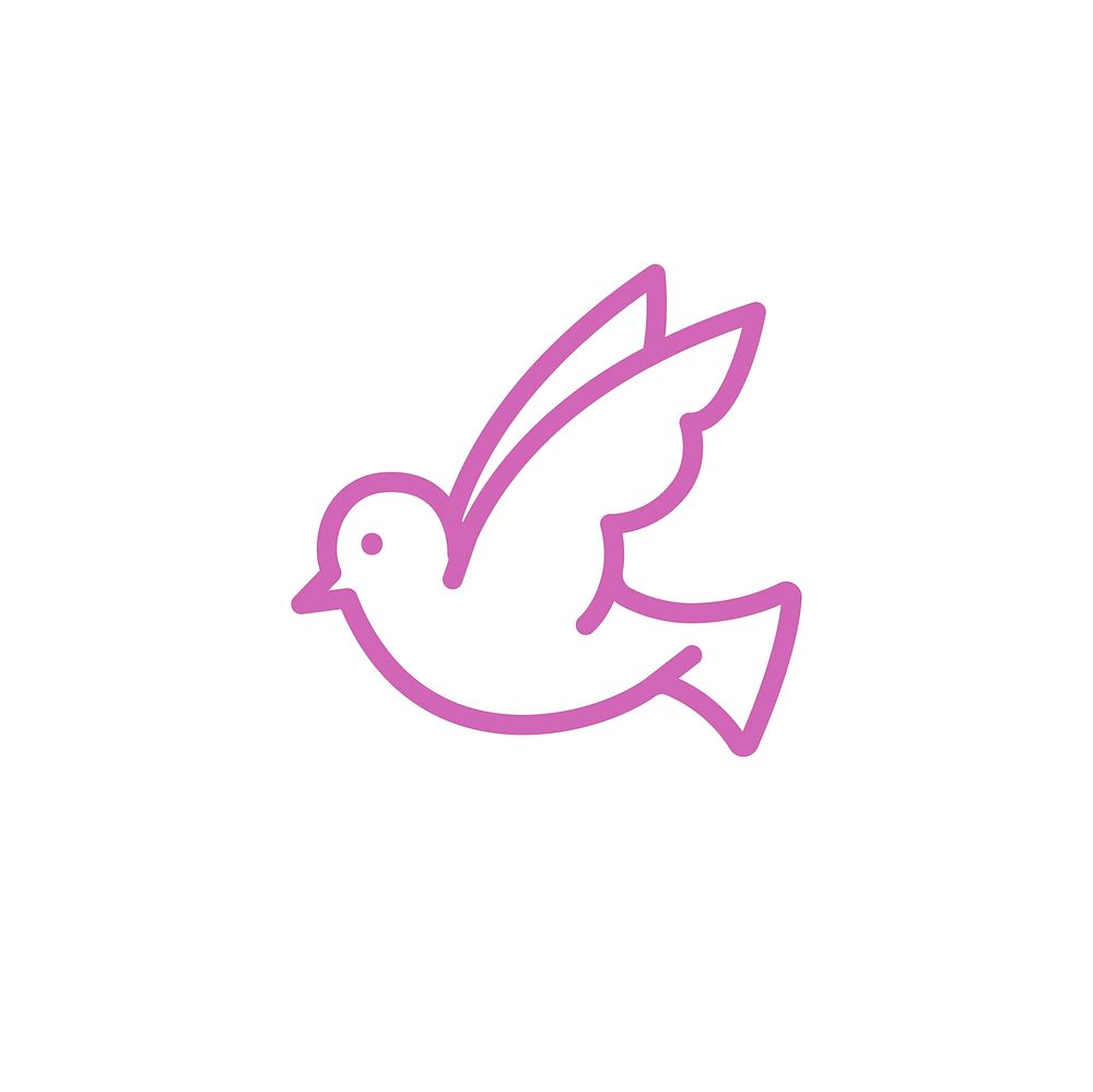 White dove symbolizing peace illustration