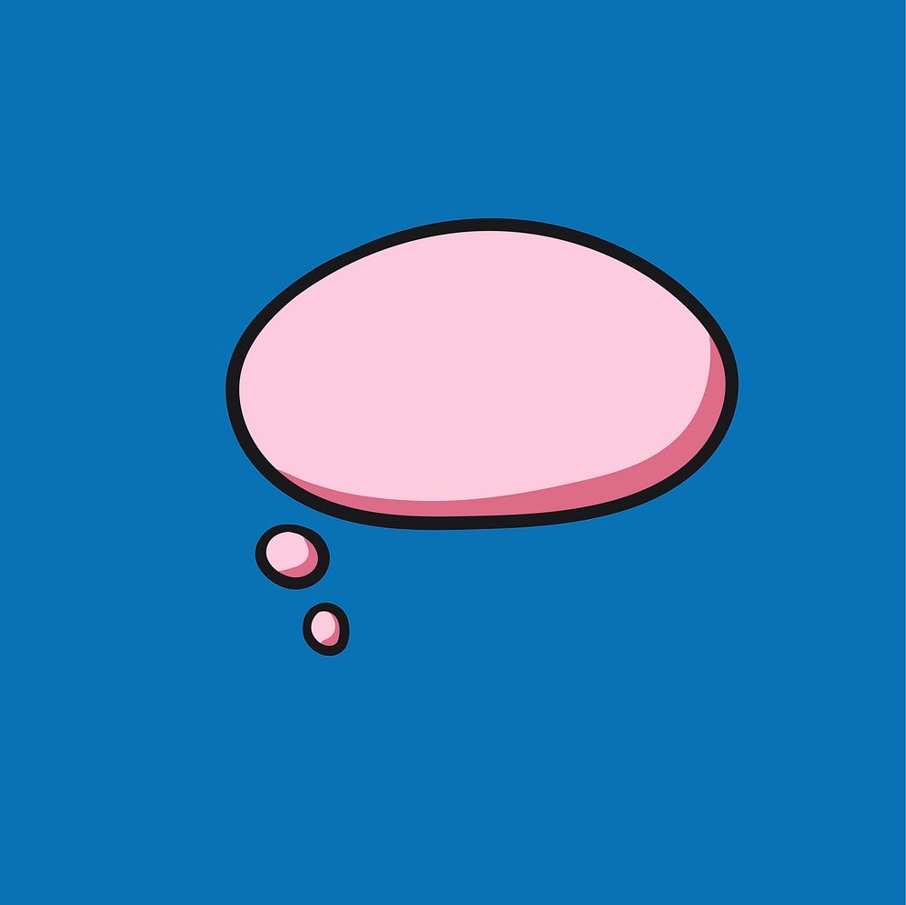 Blank speech bubble graphic icon