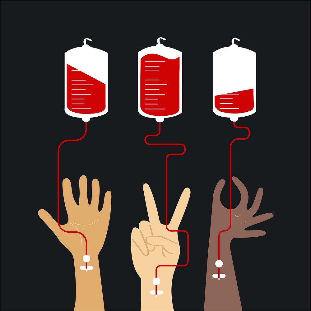 Blood donation concept vector illustration
