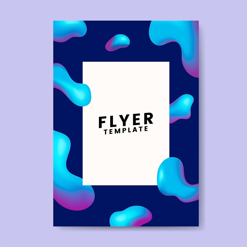 Colorful flyer template graphic design