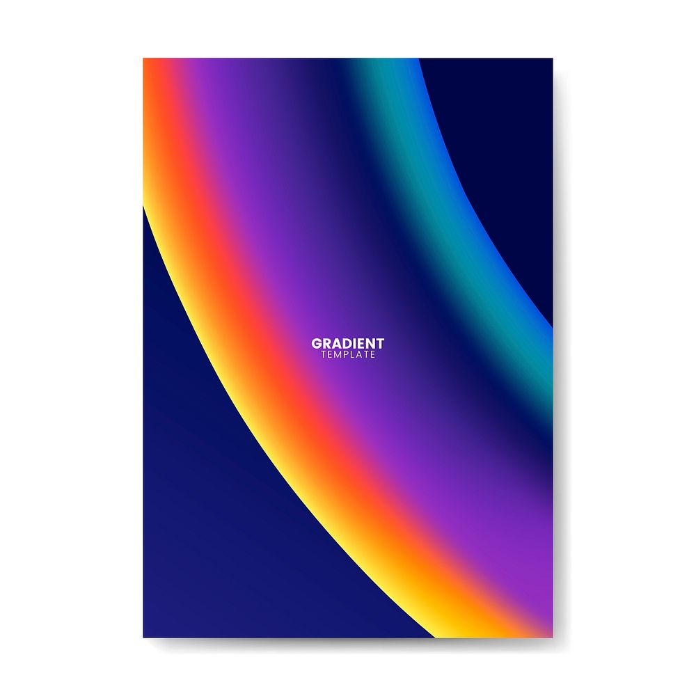 Colorful gradient wallpaper template design