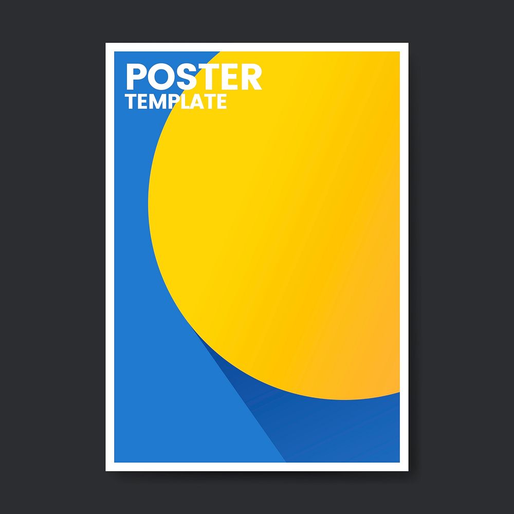 Pop color poster template design