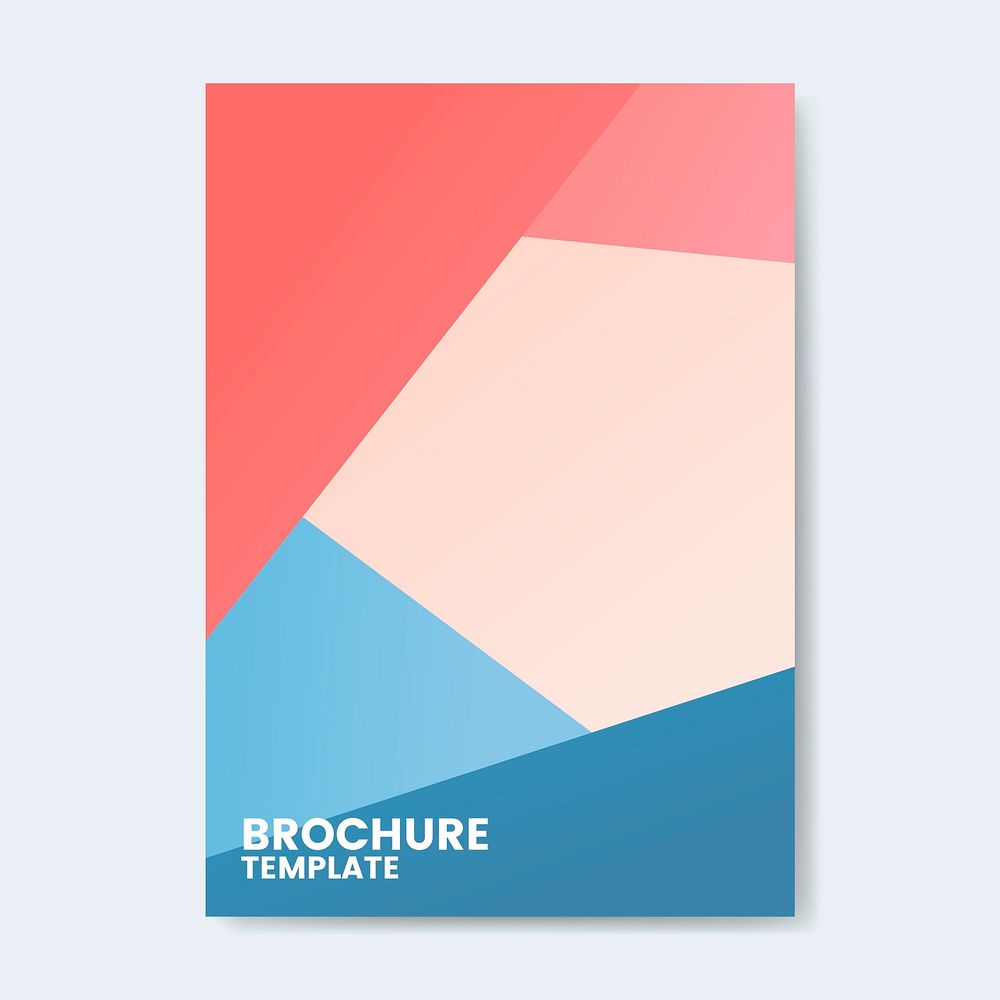 Modern colorful brochure template design