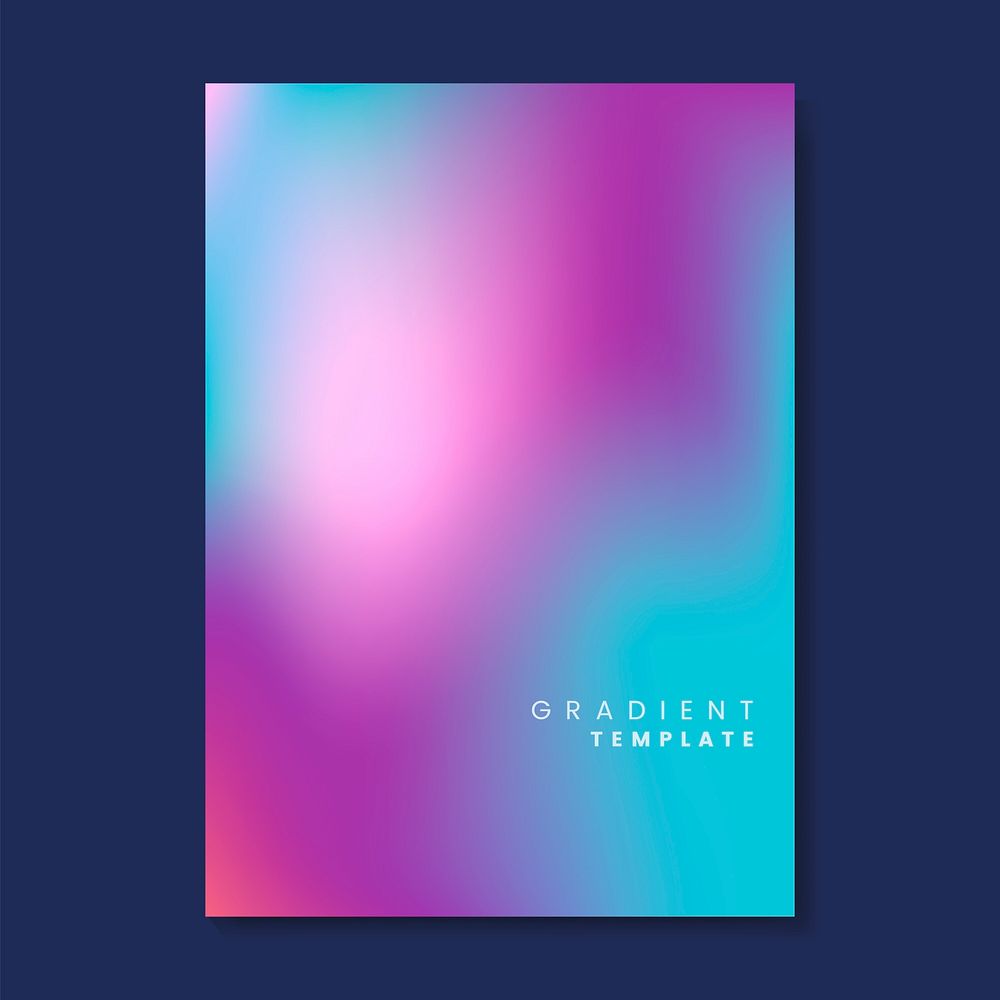 Colorful and blurred gradient template