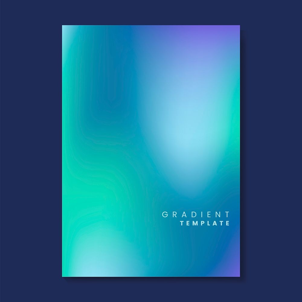 Colorful and blurred gradient template