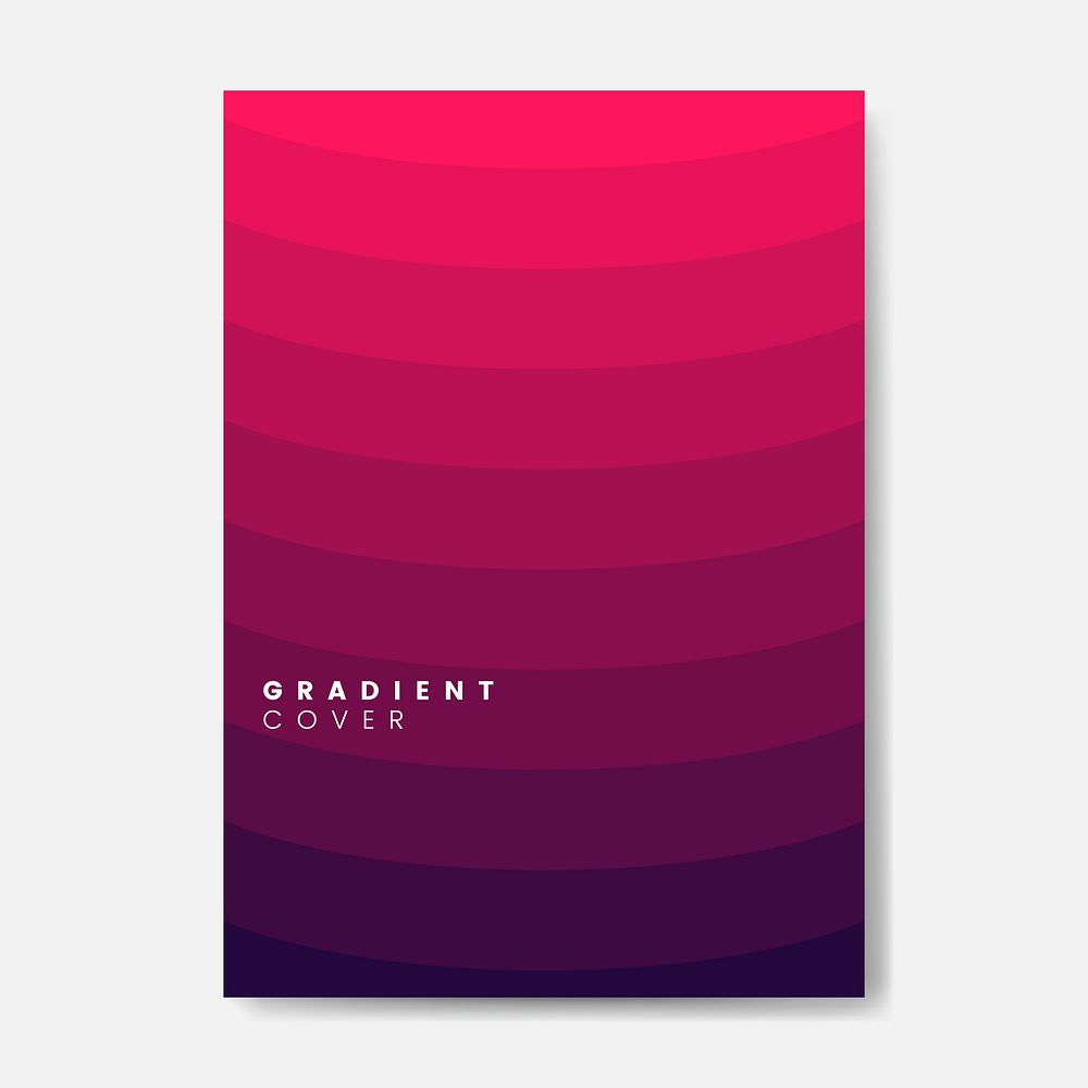 Red gradient cover graphic design