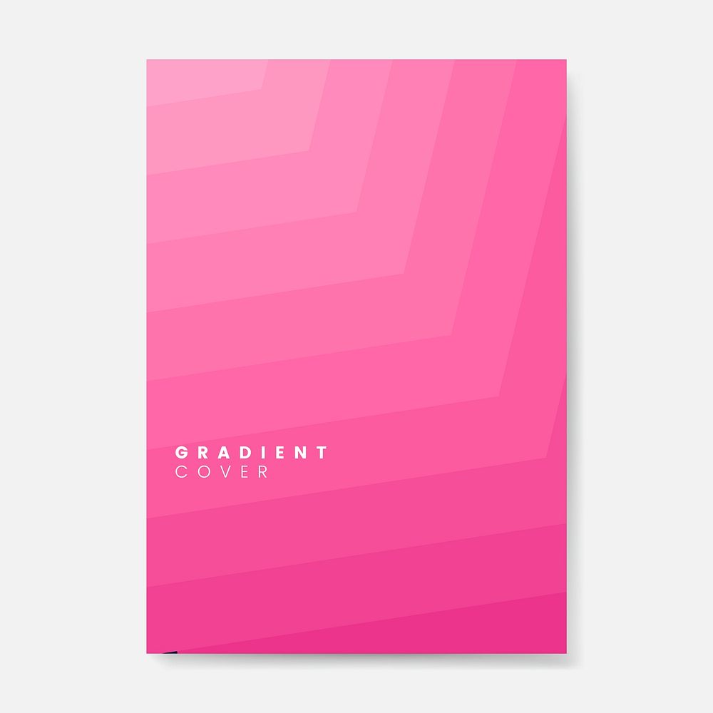 Pink gradient cover graphic design