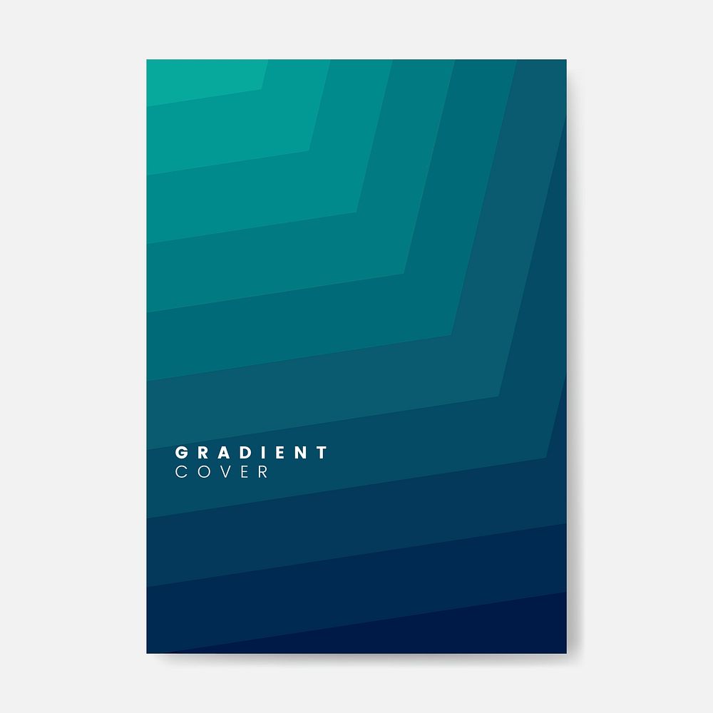 Green gradient cover graphic design