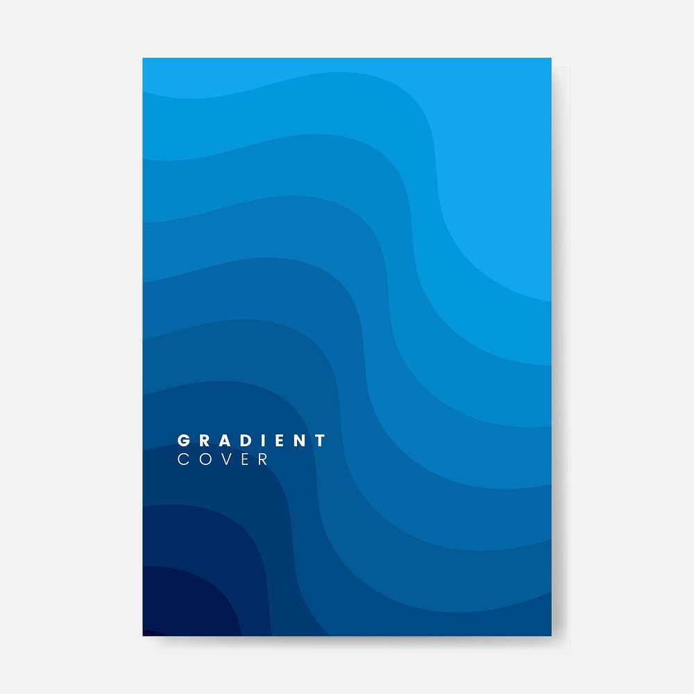 Blue gradient cover graphic design