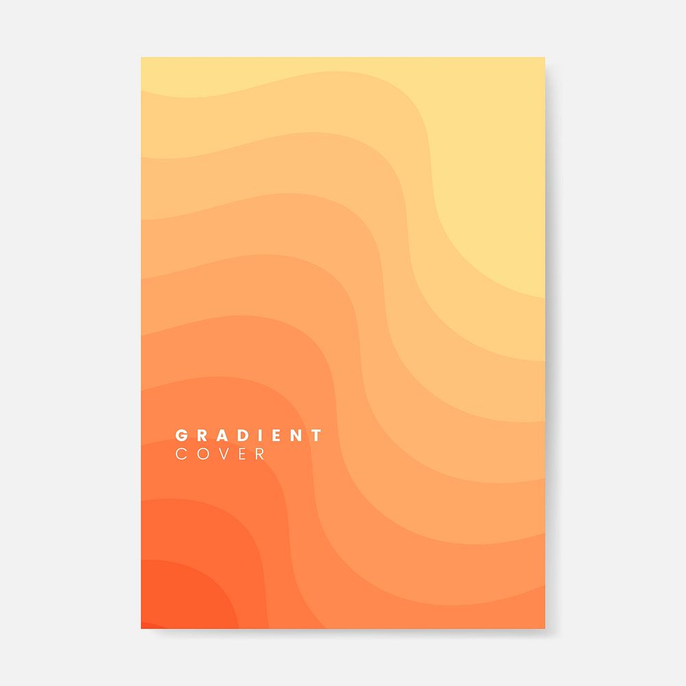 Orange gradient cover graphic design
